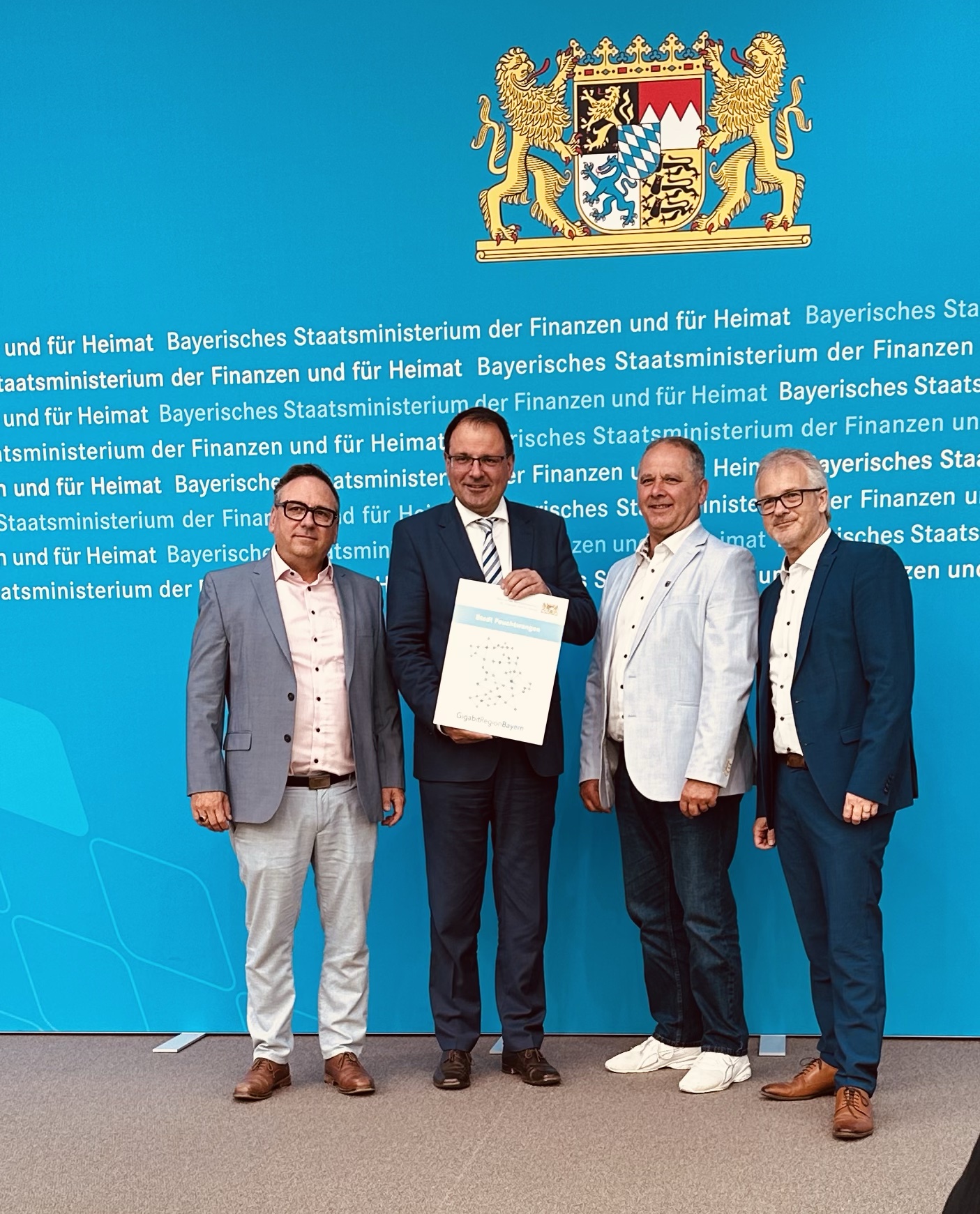 Verleihung des Siegel „GigabitRegionBayern“